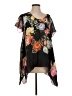 Johnny Was 100% Rayon Black Short Sleeve Blouse Size S - photo 1