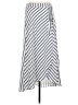 Le Lis Stripes White Casual Skirt Size M - photo 1