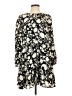MSK 100% Polyester Print Black Casual Dress Size S - photo 1