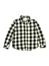 Hanna Andersson Checkered-gingham Gray Long Sleeve Button-Down Shirt Size 6 - photo 1