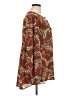 DR2 100% Polyester Paisley Brown Long Sleeve Blouse Size XL - photo 4