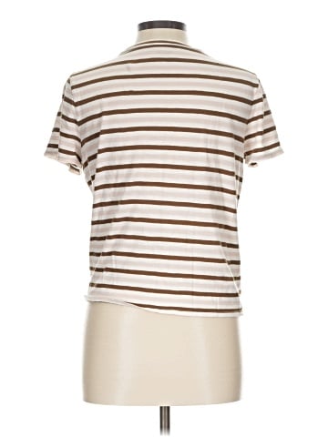 Madewell Whisper Cotton Knot-Front Tee in Myers Stripe (view 2)