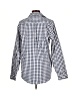 L.L.Bean Checkered-gingham Blue Long Sleeve Button-Down Shirt Size L - photo 2