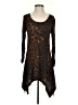 Grace Elements Animal Print Brown Casual Dress Size XS - photo 1