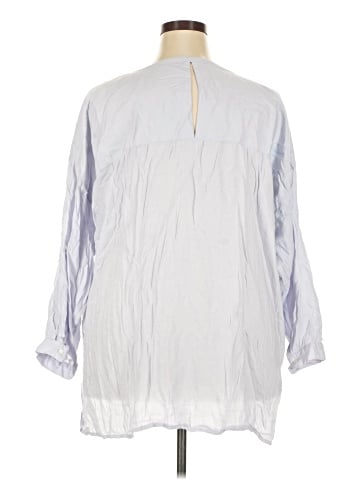 Ellos 3/4 Sleeve Button-Down Shirt (view 2)