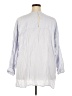 Ellos Silver 3/4 Sleeve Button-Down Shirt Size 22 - photo 2