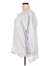 Ellos Silver 3/4 Sleeve Button-Down Shirt Size 22 - photo 5