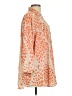 CAbi 100% Polyester Animal Print Orange 3/4 Sleeve Blouse Size L - photo 4
