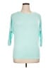 White Mark Teal 3/4 Sleeve Top Size XL - photo 1