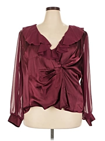 DressBarn Long Sleeve Blouse (view 1)