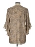 Vince Camuto 100% Polyester Animal Print Tan 3/4 Sleeve Blouse Size L - photo 2
