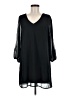 Lulus 100% Polyester Solid Black Casual Dress Size M - photo 1