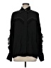Sandro 100% Viscose Black Long Sleeve Blouse Size Med (2) - photo 1