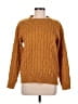 Karen Scott Solid Brown Pullover Sweater Size M - photo 1