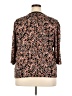 Rafaella 100% Cotton Brown 3/4 Sleeve Blouse Size 3X - photo 2