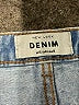 New Look 100% Cotton Blue Denim Shorts Size 12 - photo 3