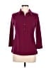 Madison Burgundy 3/4 Sleeve Blouse Size M - photo 1