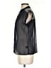 Francesca's 100% Polyester Black Short Sleeve Blouse Size S - photo 5