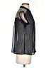 Francesca's 100% Polyester Black Short Sleeve Blouse Size S - photo 4