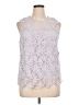 NANETTE Nanette Lepore 100% Polyester Silver Sleeveless Blouse Size XL - photo 1