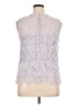 NANETTE Nanette Lepore 100% Polyester Silver Sleeveless Blouse Size XL - photo 2