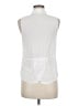 Splendid 100% Rayon White Sleeveless Button-Down Shirt Size M - photo 2