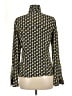 Tory Burch 100% Silk Black Long Sleeve Silk Top Size 8 - photo 2