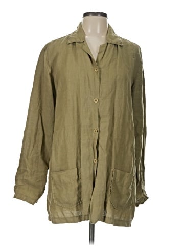 Transit Par-Such 3/4 Sleeve Button-Down Shirt (view 1)