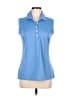 Nike Golf Blue Sleeveless Button-Down Shirt Size M - photo 1