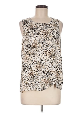 Rose + Olive Sleeveless Blouse (view 1)