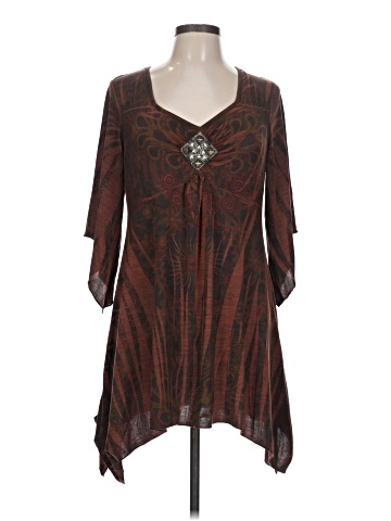 One World 3/4 Sleeve Blouse (view 1)
