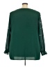 BLOOMCHIC 100% Polyester Green 3/4 Sleeve Blouse Size 26 - photo 2