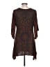 One World Brown 3/4 Sleeve Blouse Size L - photo 2