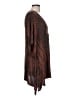 One World Brown 3/4 Sleeve Blouse Size L - photo 4