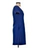 Aqua Solid Blue Casual Dress Size S - photo 4