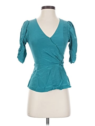 Parker Short Sleeve Silk Top (view 1)