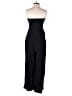 LOFT Beach Solid Black Jumpsuit Size M - photo 2