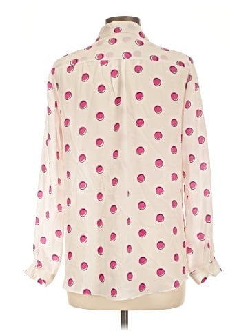 Zoe & Sam Long Sleeve Silk Top (view 2)