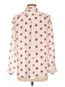 Zoe & Sam 100% Silk Polka Dots Ivory Long Sleeve Silk Top Size L - photo 2