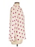Zoe & Sam 100% Silk Polka Dots Ivory Long Sleeve Silk Top Size L - photo 4