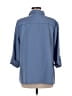 NY Collection 100% Polyester Blue 3/4 Sleeve Blouse Size M - photo 2