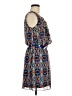 AB Studio Print Blue Casual Dress Size M - photo 4