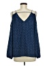 Crescent 100% Polyester Blue Tank Top Size M - photo 2