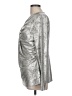 Zozo Metallic Silver Long Sleeve Blouse Size L - photo 5