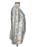 Zozo Metallic Silver Long Sleeve Blouse Size L - photo 4