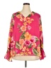 JM Collection Pink 3/4 Sleeve Blouse Size 3X - photo 1