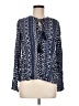 En Creme 100% Rayon Blue Long Sleeve Blouse Size M - photo 1