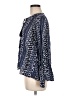 En Creme 100% Rayon Blue Long Sleeve Blouse Size M - photo 5
