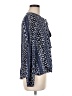 En Creme 100% Rayon Blue Long Sleeve Blouse Size M - photo 4