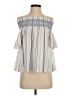 1.State 100% Cotton Ivory Short Sleeve Blouse Size S - photo 1